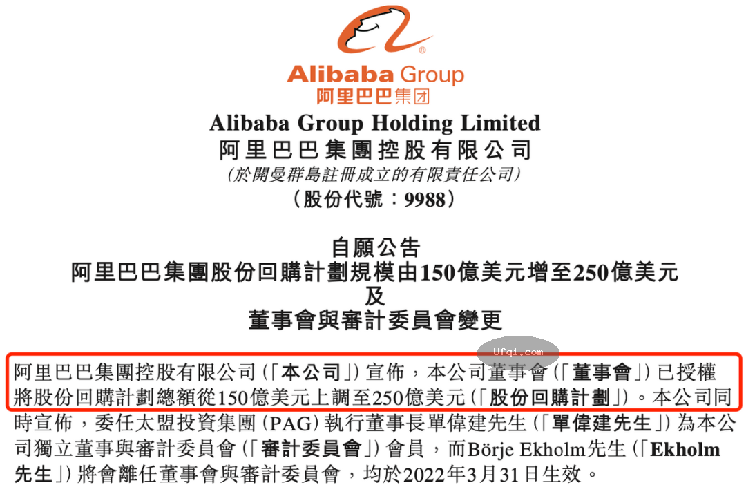 阿里巴巴公司1600亿抄底阿里巴巴股票证券