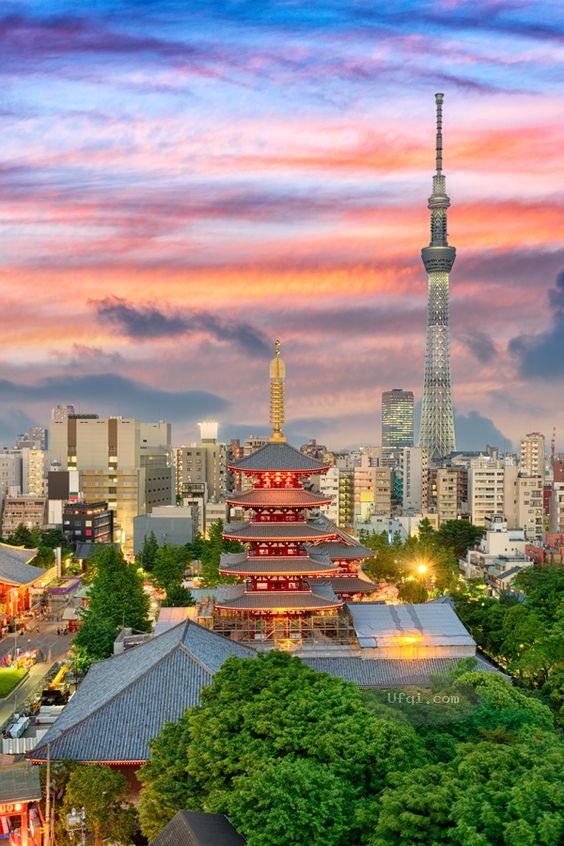 日本东京Japan Tokyo城市风景-人文景观与自然风光和谐交融-9